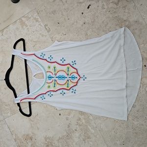 Embroidered Tank Top